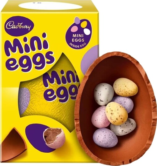 Cadbury Mini Eggs   Melkesjokoladeegg med Små Egg på Innsiden 97 gram