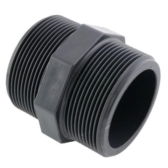 GPA Flowsystem PVC Ansatsnippel Utvendig Gjenget 2"
