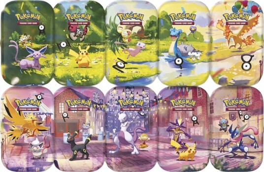 Pokémon 30th Celebration Mini Tin Assortert Grønn/Rosa