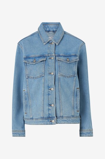 Selected Femme Denim jakke slfAlice LS Light Blue Denim Jacket Blå