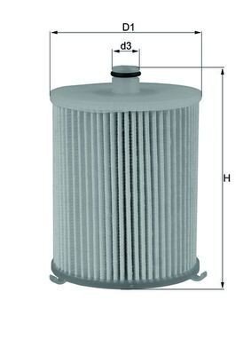 Drivstoffilter MAHLE ORIGINAL KX 245/4D