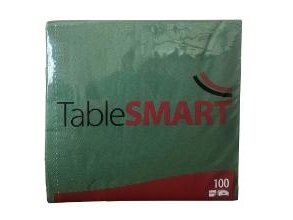 Serviet Tablesmart 40X40cm 3-Lag Fsc Mørkegrøn,12 Pk X 100 Stk