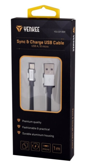 Yenkee Ycu 221 Bsr - Usb-Kabel - Usb (Han) Til Micro-Usb Type B (Han) - Usb 2.0 - 1 M