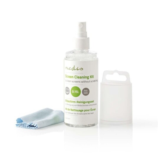 Nedis Screen Cleaner | Sprøyte | 150 ml | Bærbar Datamaskin / Smarttelefon / Tablett / TV Skjerm | Visker inkludert Nedis Screen Cleaner | Sprøyte | 150 ml | Bærbar Datamaskin / Smarttelefon / Tablett / TV Skjerm | Visker inkludert