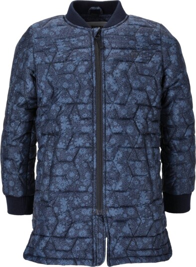 ZigZag Stella Long Vattert Jakke Barn Navy 116 122