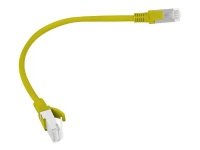 Lanberg - Koblingskabel - RJ-45 (hann) til RJ-45 (hann) - 25 cm - UTP - CAT 5e - formstøpt, uten hindringer, flertrådet - gul, RAL 1016