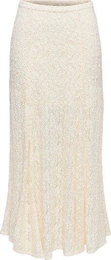 JDY   Skjørt jdyGallas Long Lace Skirt Jrs   Hvit