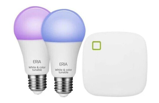 Adurosmart LED lyspre Startpakke 2 E27 RGB + Bridge 16mill. farver 2200 6500k ZigBee Adurosmart LED lyspre Startpakke 2 E27 RGB + Bridge 16mill. farver 2200 6500k ZigBee