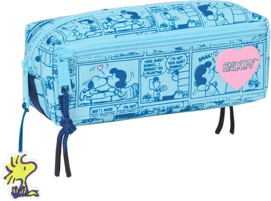Snoopy Trippelpennal Love Lyseblå