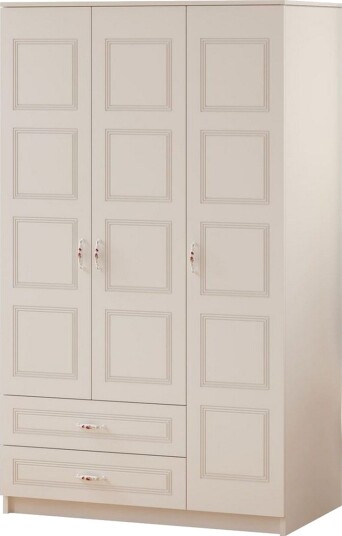 Travric Garderobe 105x180 cm - Matt Hvit