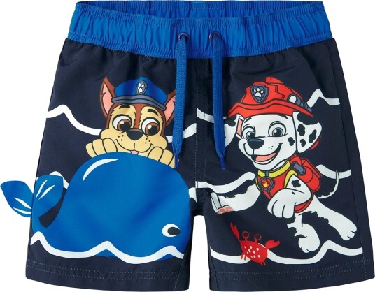Name It Badebukse nmmMiki Paw Long Swimshorts Cplg Blå Name It Badebukse nmmMiki Paw Long Swimshorts Cplg Blå