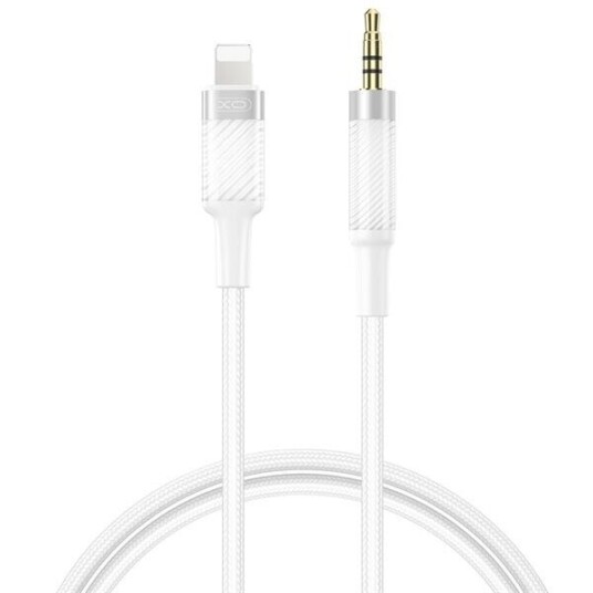 XO Lydkabel Lightning til 3,5 mm 1 m hvit XO Lydkabel Lightning til 3,5 mm 1 m hvit