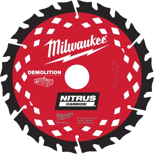 MILWAUKEE NITRUS 190X30X1 SIRKELSAGBLAD
