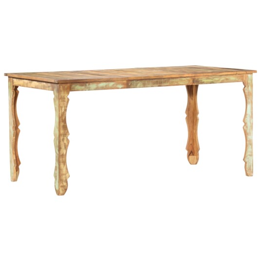 vidaXL Spisebord 160x80x76 cm gjenvunnet heltre