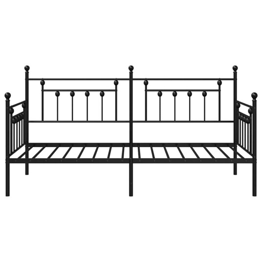 Sengekarm Svart 107x203 cm Stål