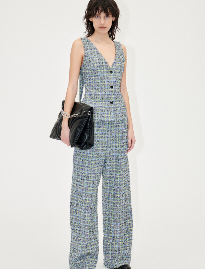 STINE GOYA Jesabelle, 1910 Textured Casual Che - Blue - S