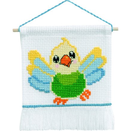 Permin Broderisett My First Kit Birdie 16x18cm