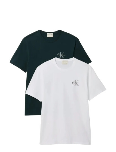 Calvin Klein Jeans Ss 30S Classic Micro Monologo Te White XS Calvin Klein Jeans Ss 30S Classic Micro Monologo Te White XS