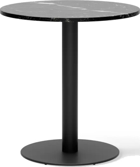 New Works Florence Søylebord Ø70cm Svart Marquina Marmor