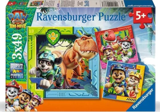 Ravensburger Paw Patrol 3 Hobbysett Dino Movie 3x49 Brikker Ravensburger Paw Patrol 3 Hobbysett Dino Movie 3x49 Brikker