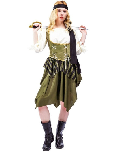 Piratkostyme til Dame 4 Deler Piratkostyme til Dame 4 Deler