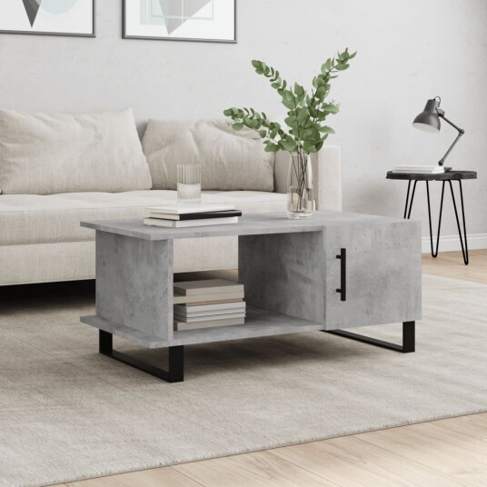 Salongbord betonggrå 90x50x40 cm konstruert tre 8720845429737