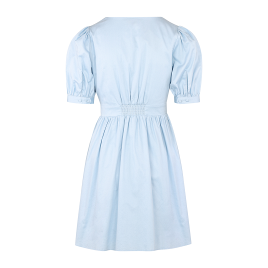 Corina Dress Light Blue XL Short pintuck dress