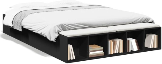Sengeramme svart 140x200 cm konstruert tre 8721102622205