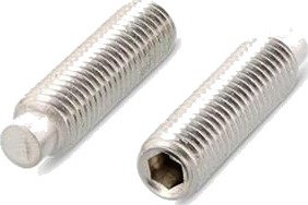 Schäfer & Peters 09152810 Stoppskrue MT6SS A2, ISO 4028 (DIN 915) M8 x 10 mm, 200-pakk, Innfesting