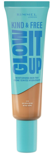 Rimmel Kind & Free Glow It Up Foundation Golden Beige 210 - Fuktighetsgivende Skin Tint