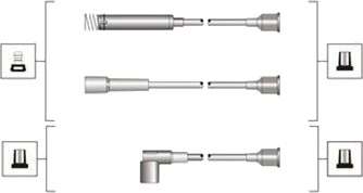 Tennplugg kabelsett MAGNETI MARELLI 941319170047