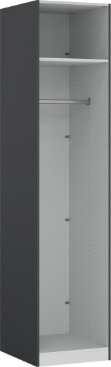 LIND NEST GARDEROBESKAP 50X220X60CM ANTRASITT GRÅ UTEN DØR LIND NEST GARDEROBESKAP 50X220X60CM ANTRASITT GRÅ UTEN DØR