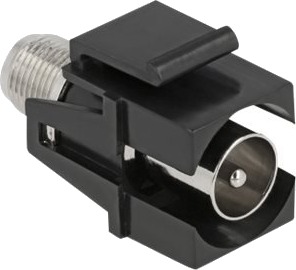 Delock Modulinnlegg Iec-Kontakt Svart