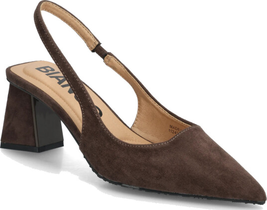 Bianco Biamaralyn Slingback Faux Suede - Brown - 39