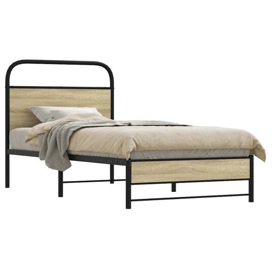  Sengeramme uten madrass sonoma eik 75x190 cm konstruert tre 8721158565129