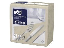 Servietter Tork® Middag Advanced 477357 1/4 Fold Natur Pakke A 150 Stk.