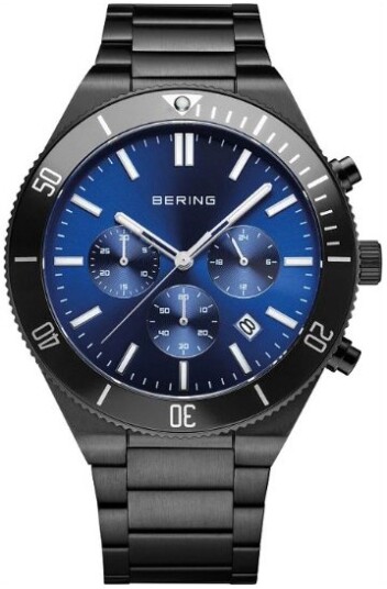 Bering Herreklokke 15043 727 Classic Blå/Stål Ø43 mm