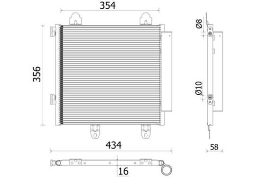 Kondensator MAHLE ORIGINAL AC 897 000P Kondensator MAHLE ORIGINAL AC 897 000P