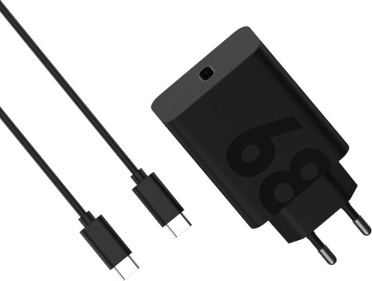 Motorola TurboPower 68W USB-C Strømadapter Svart med 1m Kabel