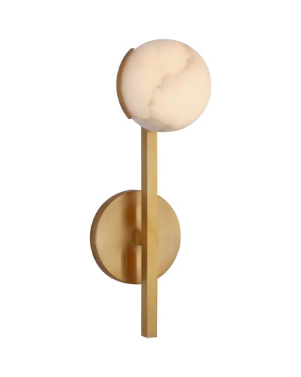 Visual Comfort Pedra Petite Tail Sconce Antique Brass