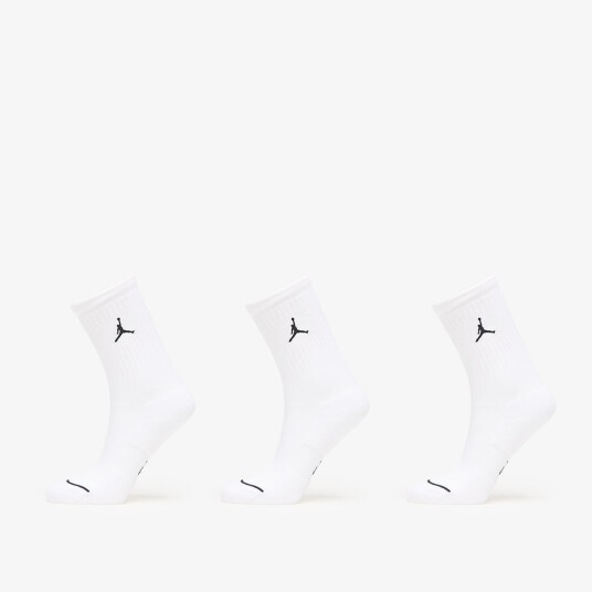 Sokker Jordan Everyday Crew Socks 3 Pack White/ Black L Sokker Jordan Everyday Crew Socks 3 Pack White/ Black L