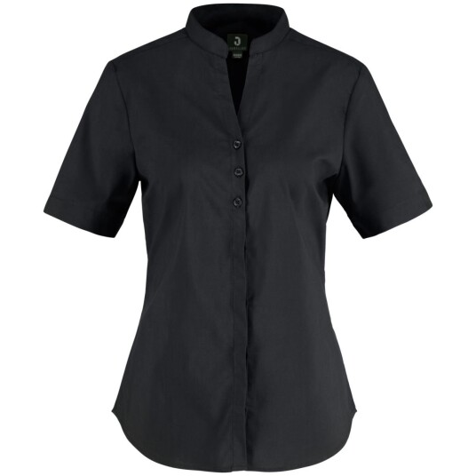JOBELINE Lani svart kortermet bluse størrelse 42 JOBELINE Lani svart kortermet bluse størrelse 42
