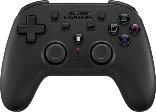 Retro Fighters Defender Trådløs Kontroller PS1/PS2/PS3/Nintendo Switch/PC Sort