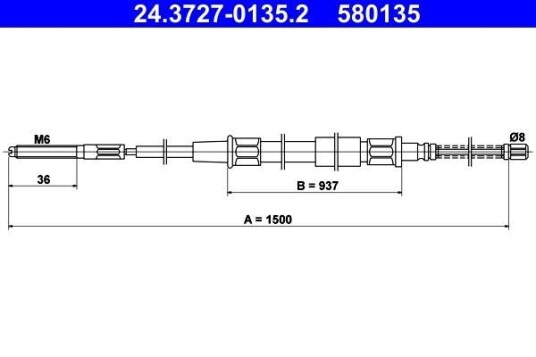 Bremsewire ATE 24.3727 0135.2