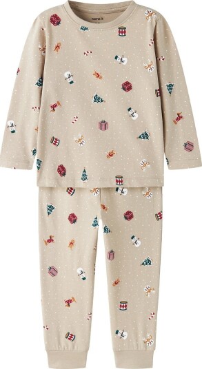 Name It Julepysjamas Nmnvismas 2-delt Pure Cashmere 104