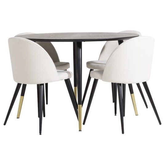 Venture Home Spisegruppe Venture Home Disa med 4 Valentina Stoler Manchester GR842