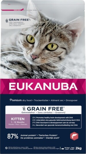 Eukanuba Kitten Grain Free Rikt På Laks 3 X 2 kg Eukanuba Kitten Grain Free Rikt På Laks 3 X 2 kg