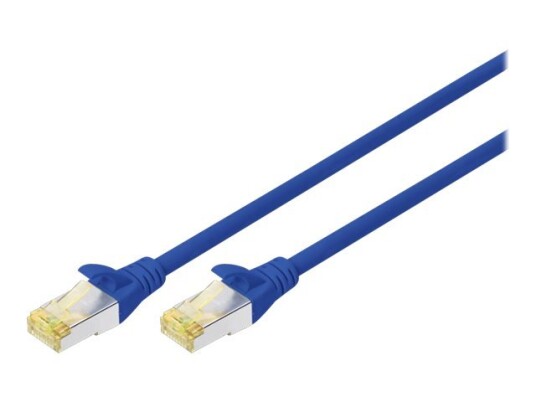 Digitus Koblingskabel Rj-45 Hann Til Rj-45 Hann 2 M Sftp Cat 6A Halogenfri Formstøpt Uten Hindringer Blå En Pakke 10