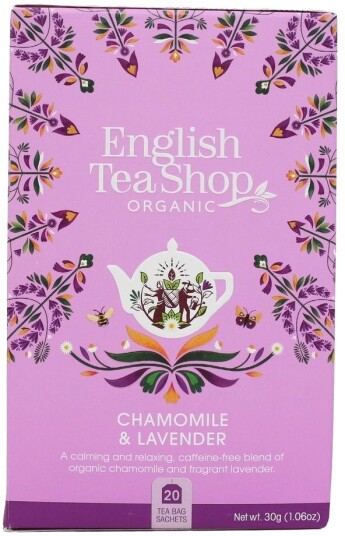 English Tea Shop Chamomile & Lavender Tea - Øko - 20 Teposer Te Mat & Drikke Urtete