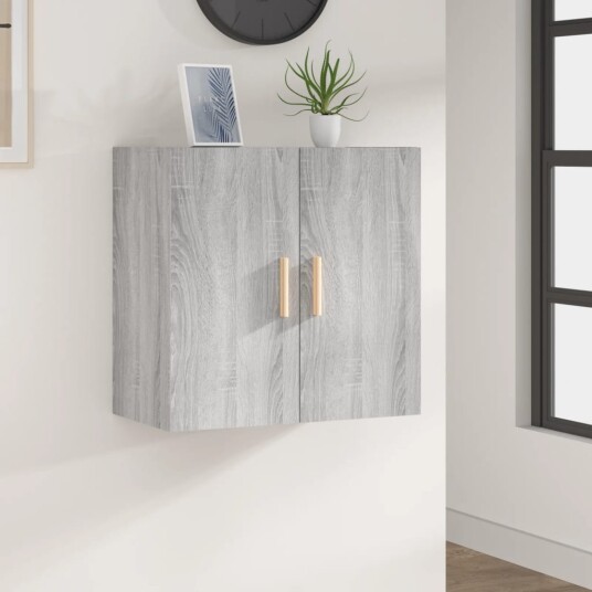 vidaXL Veggskap grå sonoma 60x30x60 cm konstruert tre vidaXL Veggskap grå sonoma 60x30x60 cm konstruert tre